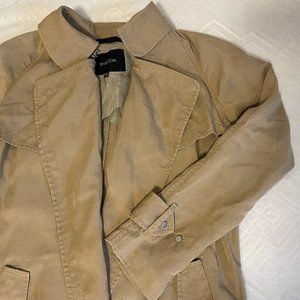 babaton tan trench coat (aritzia)